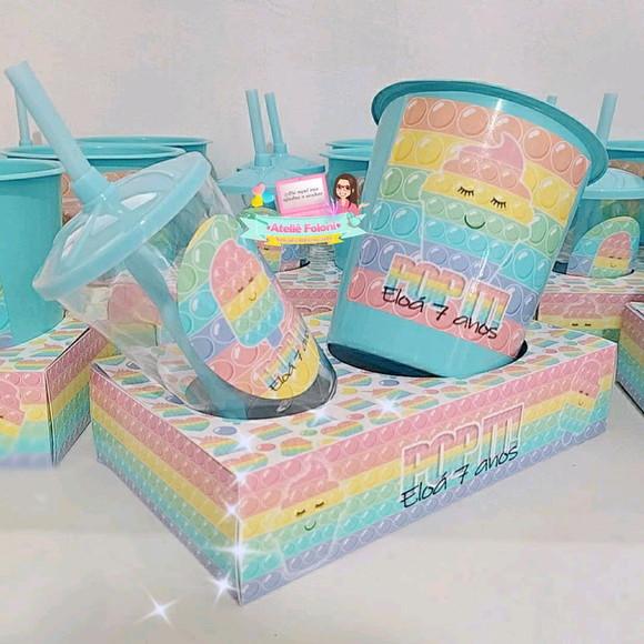 Kit Cineminha na Caixa Pop It Candy