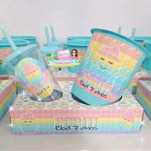 Kit Cineminha na Caixa Pop It Candy