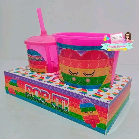 Kit Cineminha Na Caixa Pop It