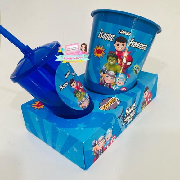 Kit Cineminha na Caixa sem Alça Heróis Baby Cute