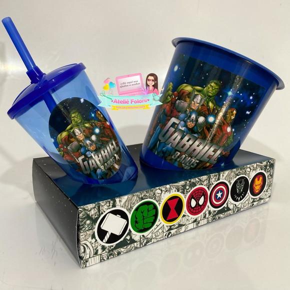 Kit Cineminha na Caixa Vingadores