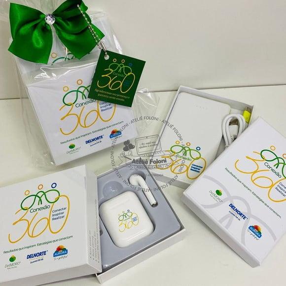Kit Corporativo Power Bank / Fone Bluetooth