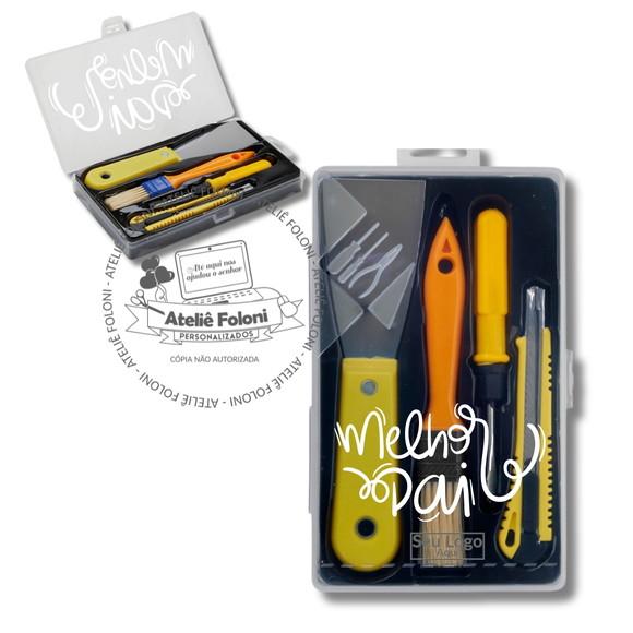 Kit de Ferramentas 4 Peças Dia dos Pais Personalizado