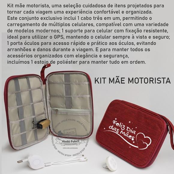 Kit Mãe Motorista Dia das Mâes Personalizado
