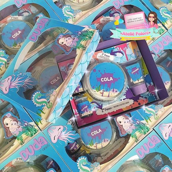 Kit Slime Personalizado Sereia