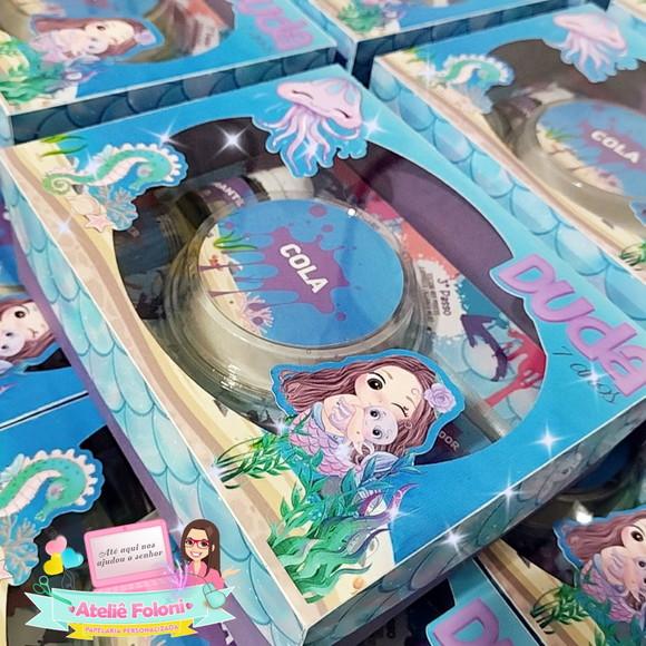 Kit Slime Personalizado Sereia