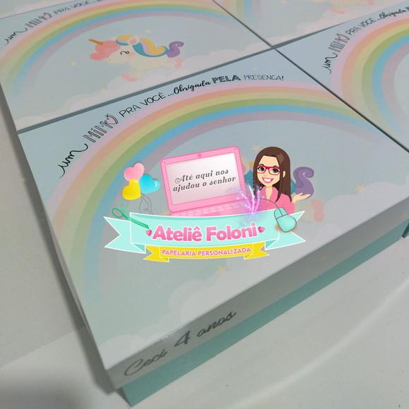Kit Slime Personalizado Unicórnio