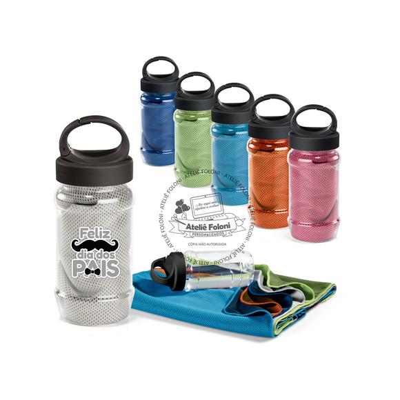 Kit Toalha + Squeeze Dia Fos Pais Personalizado