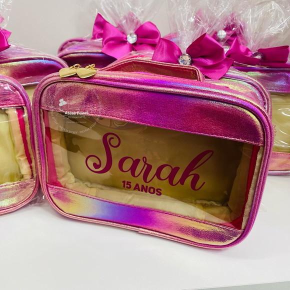 Necessaire Holográfica com Visor Personalizada