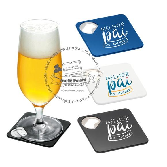 Porta Copos em Abs com Abridor de Garrafas Personalizado