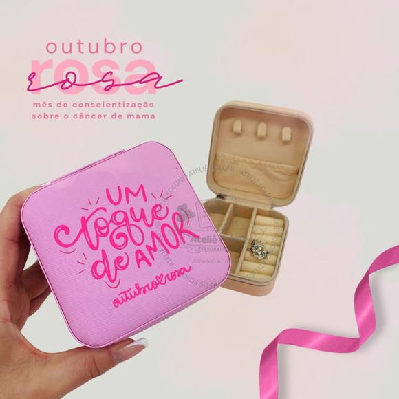 Porta Jóias Personalizado Outubro Rosa