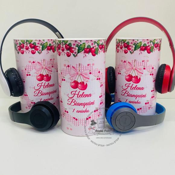 Tubolata com Headphone Bluetooth Personalizado