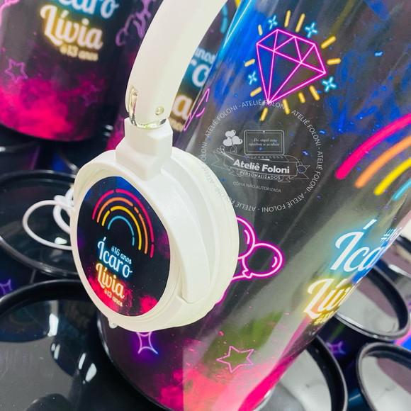 Tubolata com Headphone Personalizado Qualquer Tema
