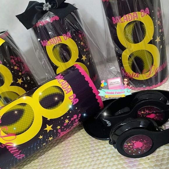 Tubolata com Headphone Personalizado Qualquer Tema