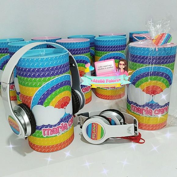 Tubolata com Headphone Personalizado Qualquer Tema