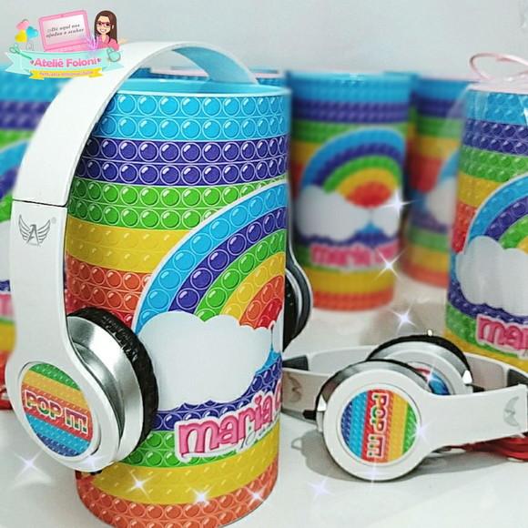 Tubolata com Headphone Personalizado Qualquer Tema