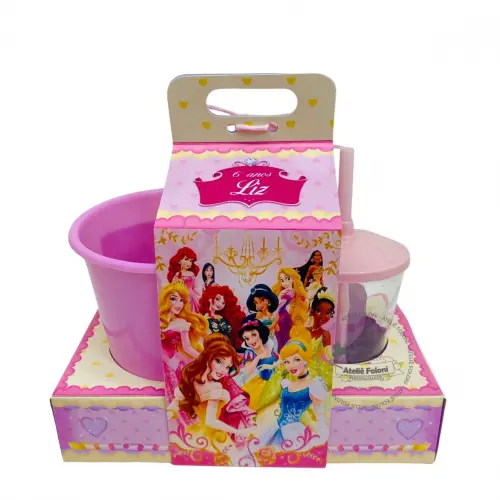 Kit Cineminha na caixa com alça Princesas