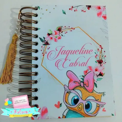 Agenda Personalizada Corujinha