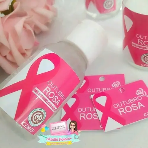 Álcool Gel Personalizado Outubro Rosa