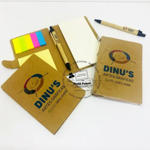 Bloco de Anotações com Autoadesivos Personalizado