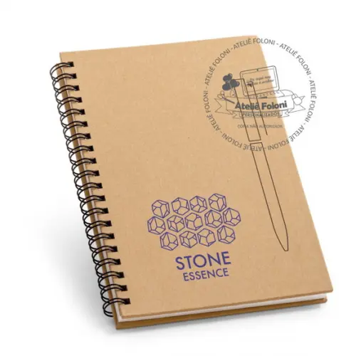 Caderno Capa com Caneta Dura 140 Pag Personalizado