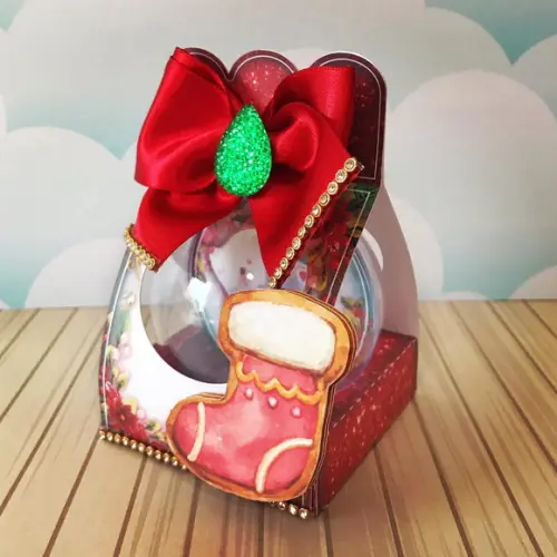 Caixa com Bolinha Personalizada Natal