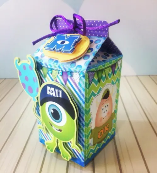 Caixa milk 3D Monstros S.A