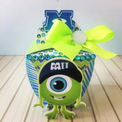 Caixa fofa 3D Monstros S.A