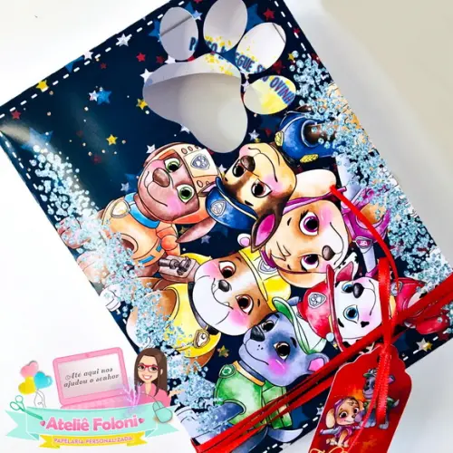 Caixa Mini Confeiteiro Patrulha Canina (somente a caixa)