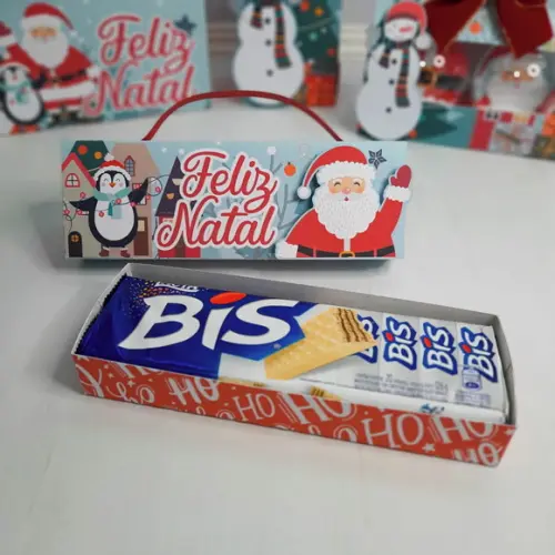 Caixa para Bis Natal Personalizada
