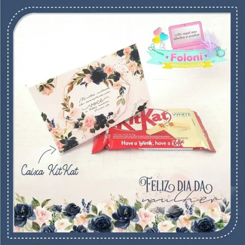 Caixa para Kit Kat Dia das Mulheres
