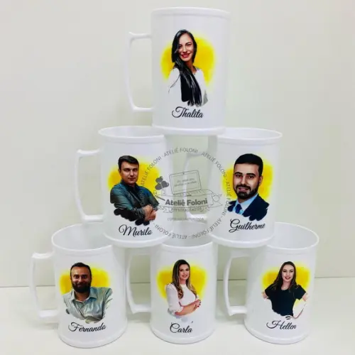Caneca de Chop 500ml em Acrílico Personalizada