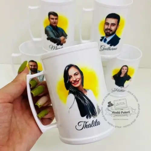 Caneca de Chop 500ml em Acrílico Personalizada