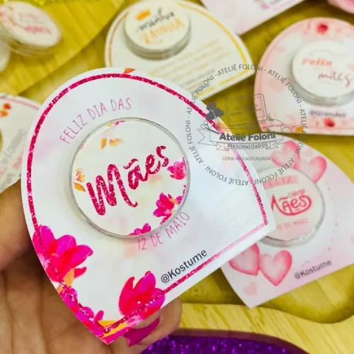 Card com Mini Hidratante Dia das Mães