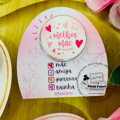 Card com Mini Hidratante Dia das Mães
