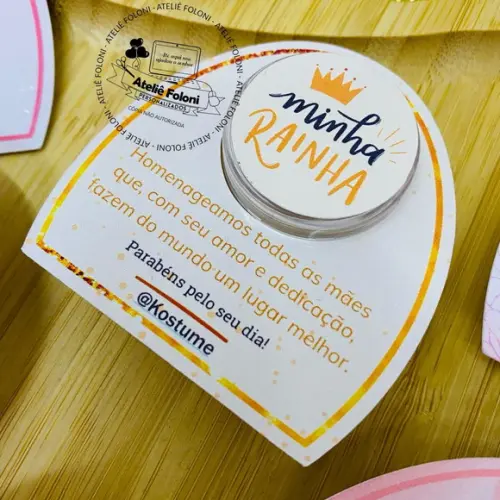Card com Mini Hidratante Dia das Mães