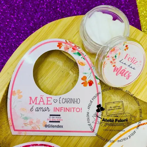 Card com Mini Hidratante Dia das Mães