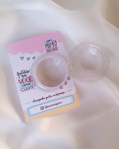 Cartão com Blister Porta Docinho Mimo Clientes