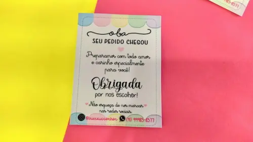 Cartão de Agradecimento