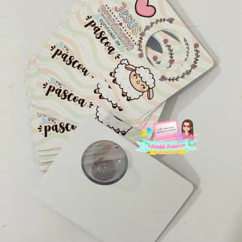 Cartão para Blister Páscoa Bombom ou Confeti