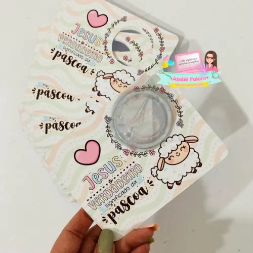 Cartão para Blister Páscoa Bombom ou Confeti