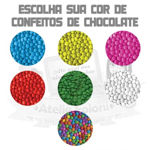 Cartão Personalizado com Blister de Doces Natal