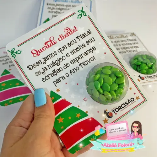 Cartão Personalizado com Blister para Doces