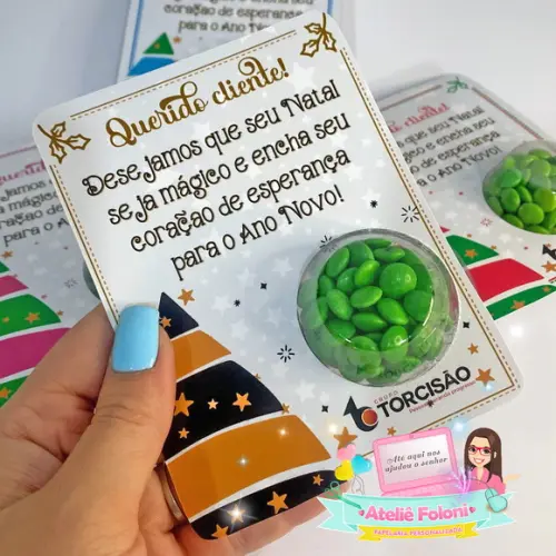 Cartão Personalizado com Blister para Doces