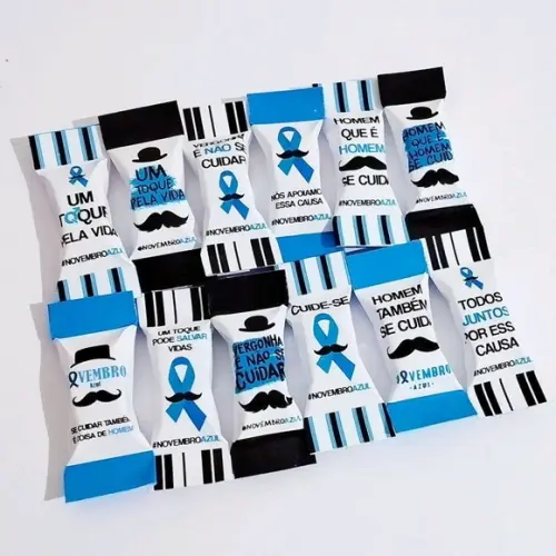 Cento de Bala Personalizada Novembro Azul