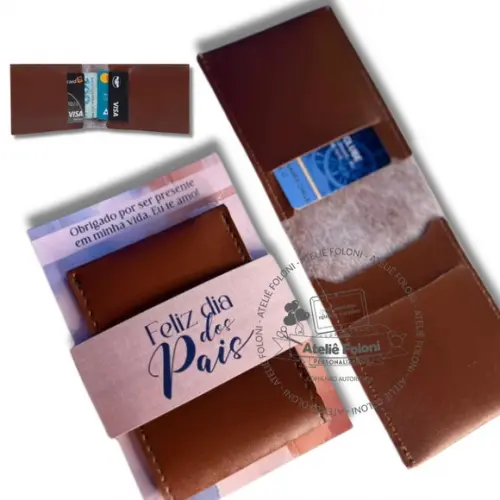 Carteira Porta Cartão Dia dos Pais Personalizado