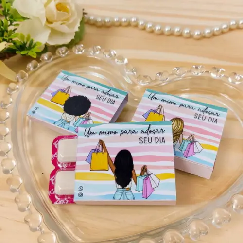 Chiclete Personalizado com 4 Brinde Clientes