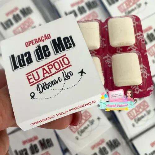 Chiclete Personalizado Operação Lua de Mel