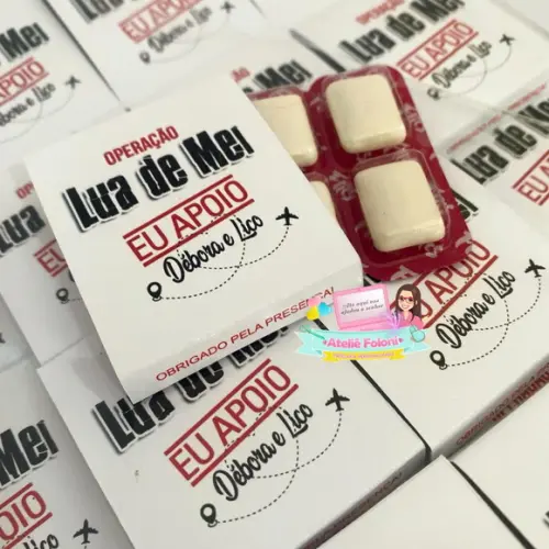 Chiclete Personalizado Operação Lua de Mel