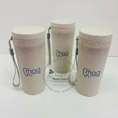 Copo Fibra de Arroz 550ml Personalizado